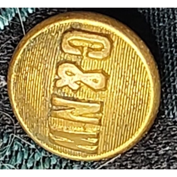 Vintage C&NW Brass Uniform Buttons Set of 3 Chicago North Western Railway - Picture 3 of 6